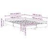 Gultas rāmis VidaXL 861061 — ozols, 143×193 cm Photo 10