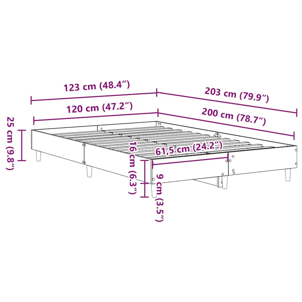 Каркас кровати VidaXL 861074 Photo 9