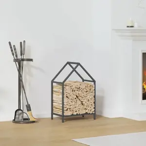 Firewood Rack VidaXL 40×25×60 cm, anthracite