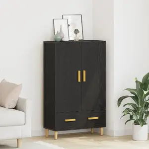 Креденс VidaXL модель 862763, инженерная древесина чёрный дуб, 69,7 × 31 × 106 см