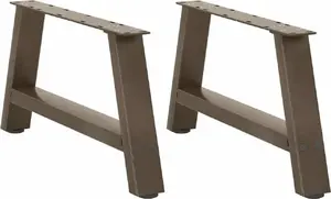 Table legs VidaXL 2 pcs, height 70 cm, steel, adjustable diameter 30–31 cm
