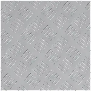 Алюминиевые рифлёные противоскользящие пластины VidaXL, набор 2 шт., 40 x 40 см