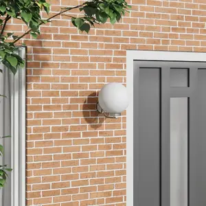 Outdoor Wall Light VidaXL Stainless Steel Silver IP44