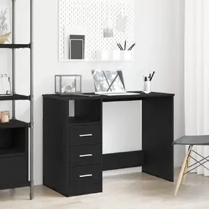 Galds VidaXL Czarne 102 cm x 50 cm — VidaXL modelis 861993, melns taisnstūra galds 102×50 cm