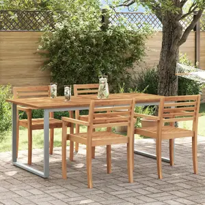 Dārza galds VidaXL modelis 4010596, pelēks un brūns