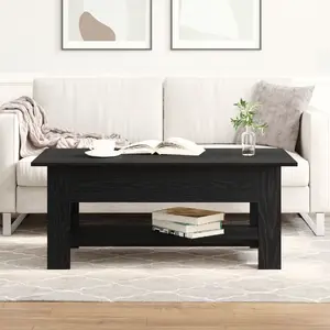 Журнальный стол VidaXL модель 862711 Черный дуб, дерево 102 x 55 x 48 см