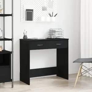 Desk VidaXL model 862480, black oak MDF top 80 x 40 x 75 cm