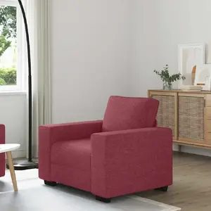 Кресло VidaXL Wino Czerwone 60 см обивка из ткани, модель 4105149