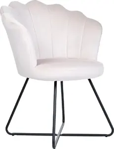 Armchair Beliani LOVELOCK — beige velvet upholstery, model 392004 Bel