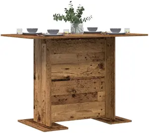Ēdamgalda VidaXL Stary Drewno 110×60×75 cm — koka taisnstūra galds 110×60×75 cm