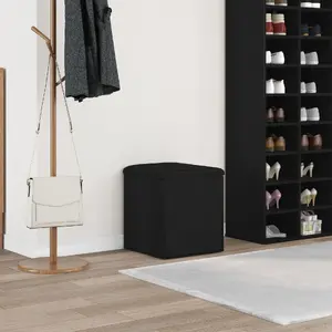 Glabāšanas sols VidaXL modelis 862982, koks, melnā ozola tonī, 42×42×45 cm