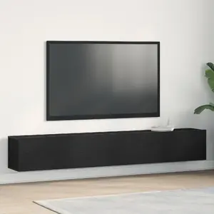 ТВ-тумбы комплект VidaXL модель 862106, черный дуб, набор из 2 шт.