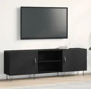 ТВ-тумба VidaXL 862961 Черный дуб композитное дерево большая тумба под ТВ