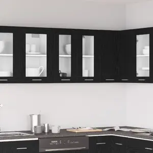 Кухонный шкаф VidaXL модель 863152 Черный дуб 60 x 31 x 60 см