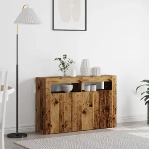 Шкаф VidaXL Stare drewno 116 x 30 x 75 см — шкаф из инженерной древесины