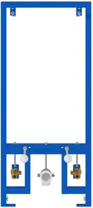Bathroom accessories set VidaXL blue metal and plastic 50 x 17.5 x 136 cm
