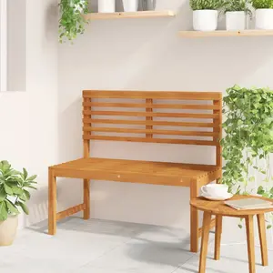 Садовая скамья VidaXL Lite Wood среднего размера, устойчивая деревянная (4107151)