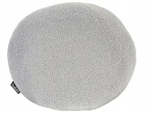 Decorative Cushion Beliani SALVIA Bouclé 30 x 30 cm Gray Solid