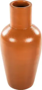 Dekoratīvs terakotas vāze Beliani KARFI 37 cm, oranža
