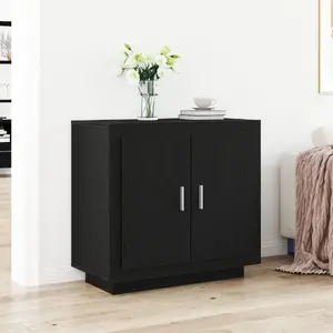 Буфет VidaXL 862749 черный дуб из инженерной древесины прямоугольный