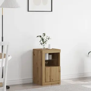 Боковая тумба VidaXL модель 863020, отделка Artisan Oak, средний размер