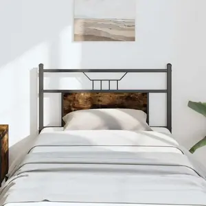 Headboard VidaXL model 4106769, smoked oak finish, 75 cm width
