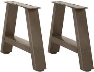 Kafijas galdiņa kājas VidaXL 2 gab., tērauds, augstums 30–31 cm, stiprinājuma plata 30×30 cm