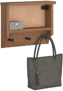 Настенная вешалка VidaXL SANDNES 45x12x35 см Массовая сосна