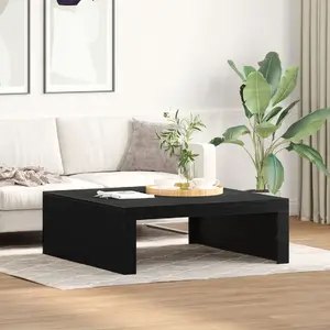 Журнальный стол VidaXL 100 x 100 x 35 см Черный дуб Массив дерева
