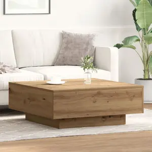 Журнальный стол VidaXL 862998 массив дуба 80 x 80 x 31 см