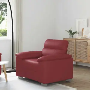 Кресло VidaXL модель 4105329, обивка искусственная кожа, ширина 60 см, красное