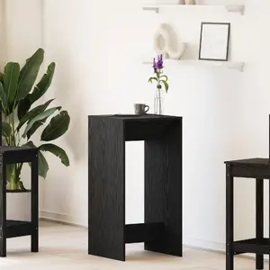 Bar table VidaXL model 868080 Black oak solid oak Height 103.5 cm