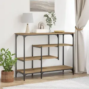 Konsoles galds VidaXL 863560 brūns roku darbs koks