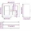 Кухонный/обеденный шкаф VidaXL 853607 Photo 12