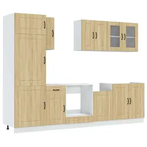 Шкаф для кухни/столовой VidaXL 3314794 — многосекционный элемент хранения, упаковка 8 шт.