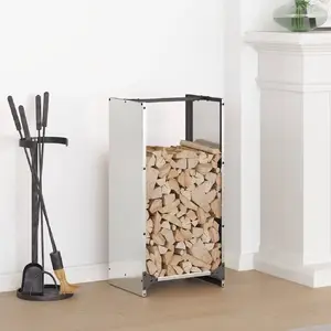 Подставка для дров VidaXL 40x30x80 см Нержавеющая сталь
