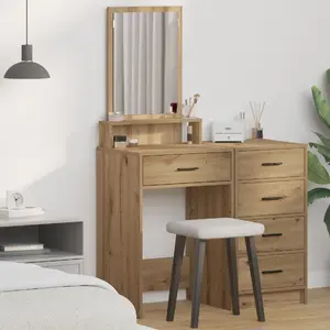 Туалетный стол VidaXL инжиниринговый дуб 50 x 41 x 140 см