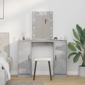 Прямоугольное настольное зеркало для туалетного столика VidaXL модель 865184 серый бетонный эффект