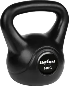 Гиря Rebel Active RBA-2317 — чугунная гиря 14 кг с битумным покрытием