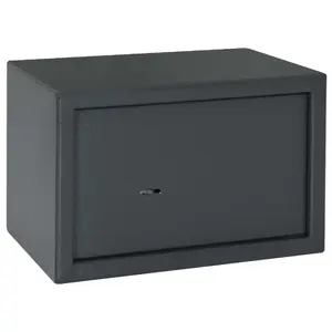 Seifs ar atslēgas slēdzeni VidaXL 20 x 31 x 20 cm Tumši pelēks Tērauds