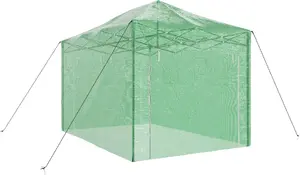 Садовый тоннель зелёный с складным каркасом VidaXL 410×280×315 см сталь