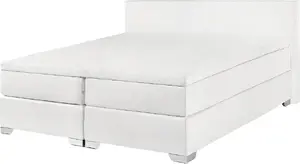 Континентальная кровать Shumee PRESIDENT 160 x 200 см белая