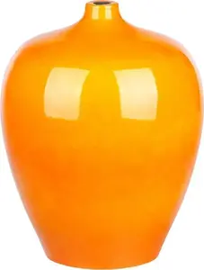 Terakotas ziedu vāze Beliani TERRASA 37 cm, oranža