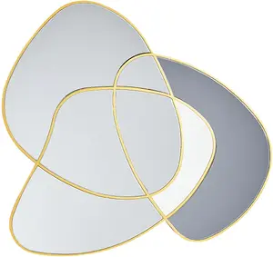 Настенное зеркало Beliani TAILLY 99×89 см Золотая рама