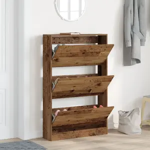 Тумба для обуви VidaXL модель 869102, инжиниринговая древесина, 80×21×125,5 см