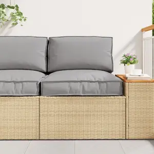 Outdoor Cushion VidaXL 60 x 60 x 12 cm, Grey Polyester