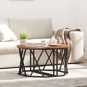 Кофейный стол VidaXL модель 868253 из старой древесины 80×80×42 см прочная конструкция