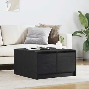 Журнальный стол VidaXL модель 3328409, черный дуб, 70,5×70×40 см с ящиками