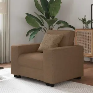 Кресло VidaXL модель 4105150 коричневая ткань ширина сиденья 60 см