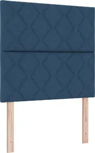 Кровать типа box spring с матрасом VidaXL 120x200 см Синяя ткань